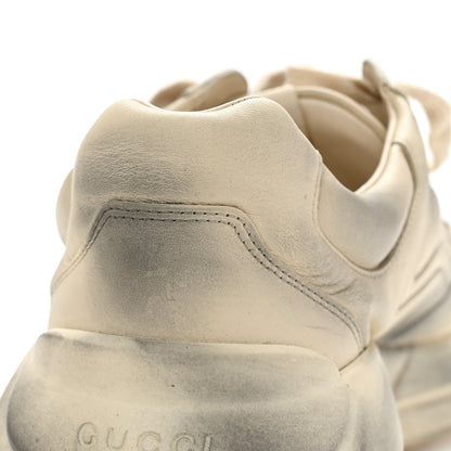 Gucci Calfskin Mouth Print Mens Rhyton Sneakers 10 Ivory 11 of 11