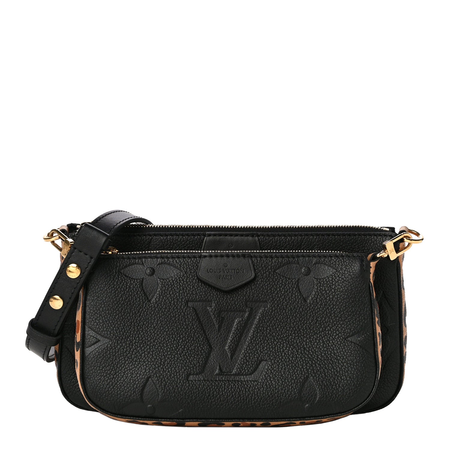 Louis Vuitton Empreinte Monogram Giant Wild At Heart Multi Pochette Accessories Black 1 of 13