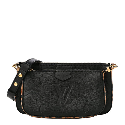 Louis Vuitton Empreinte Monogram Giant Wild At Heart Multi Pochette Accessories Black 1 of 13