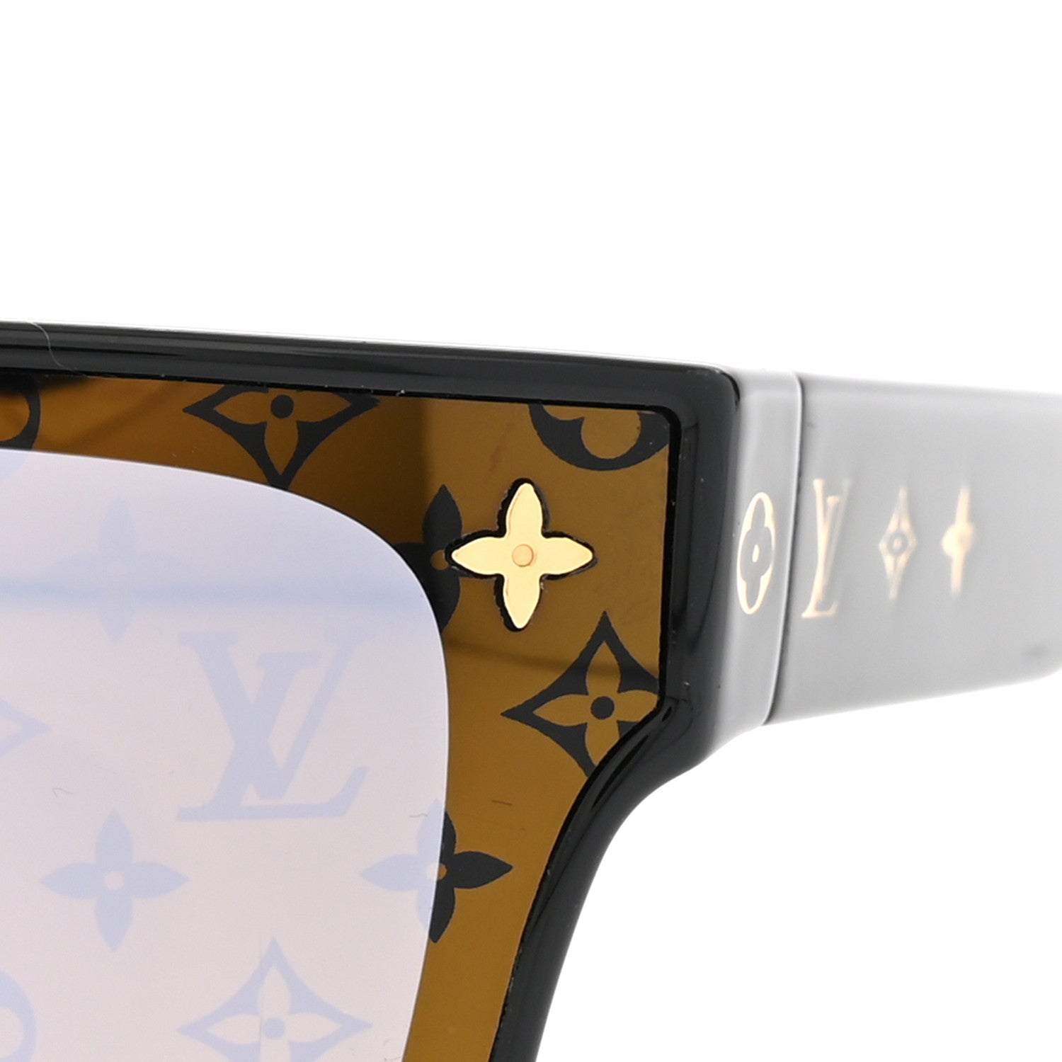 Louis Vuitton Acetate Square Cat Eye Sunglasses Z2078U Black 7 of 8