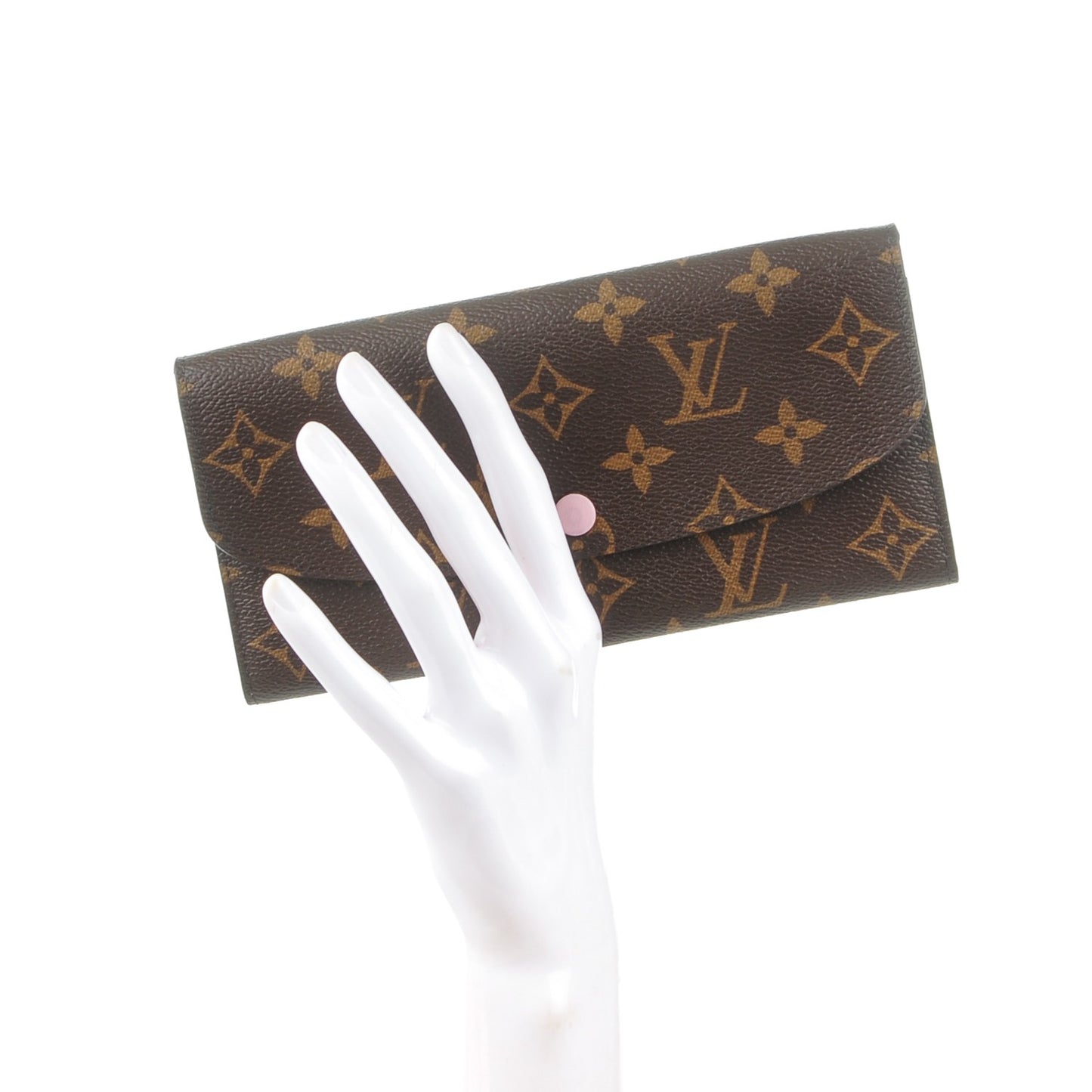 Monogram Emilie Wallet Rose Ballerine