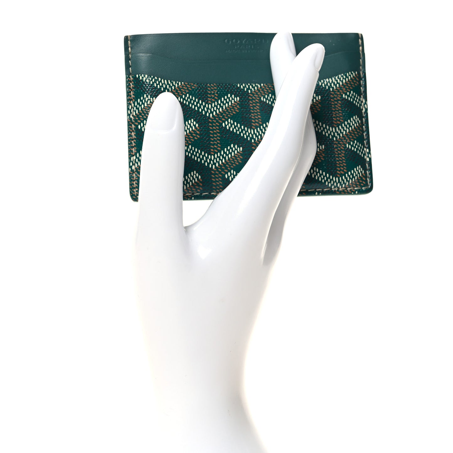 Goyardine Saint Sulpice Card Holder Green