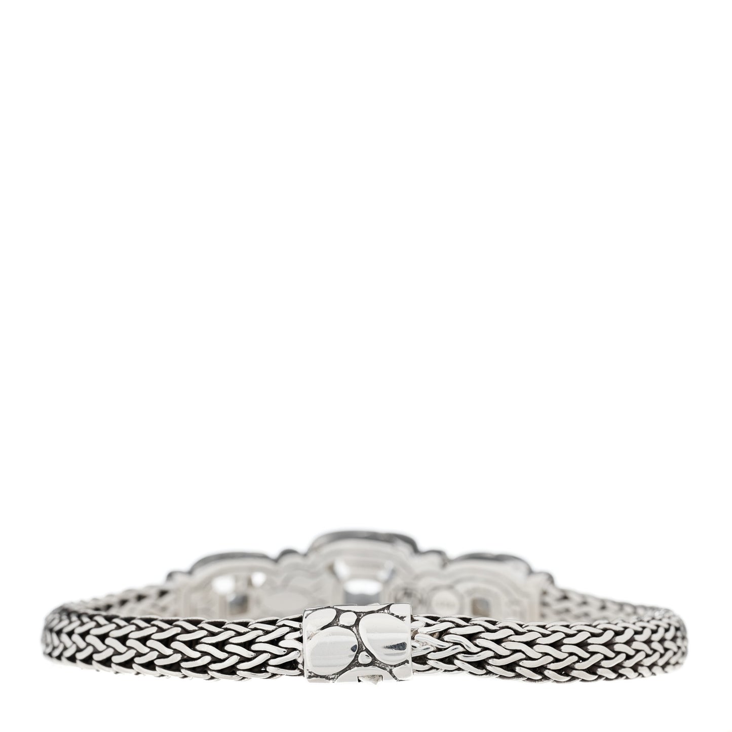 Sterling Silver White Topaz Batu Kali Bracelet