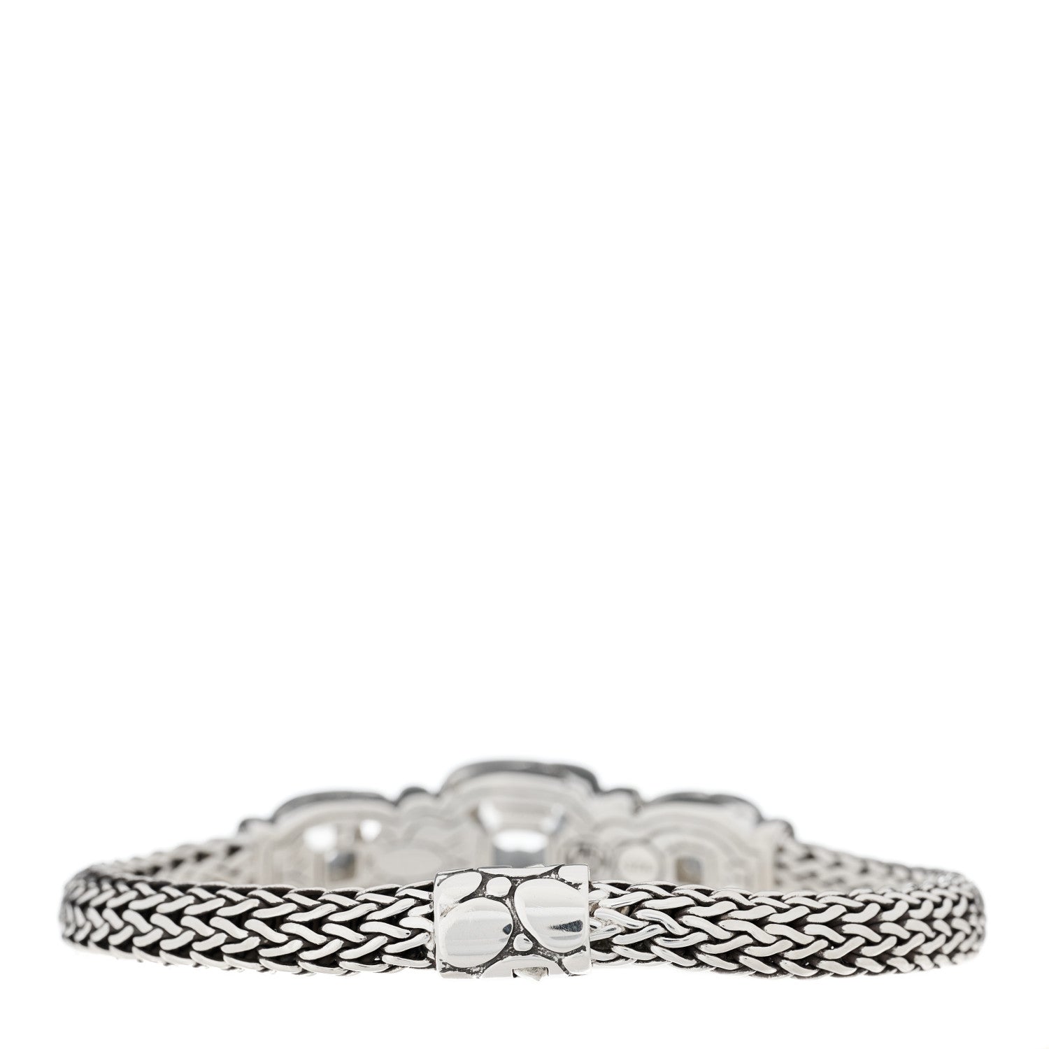 John Hardy Sterling Silver White Topaz Batu Kali Bracelet 2 of 4