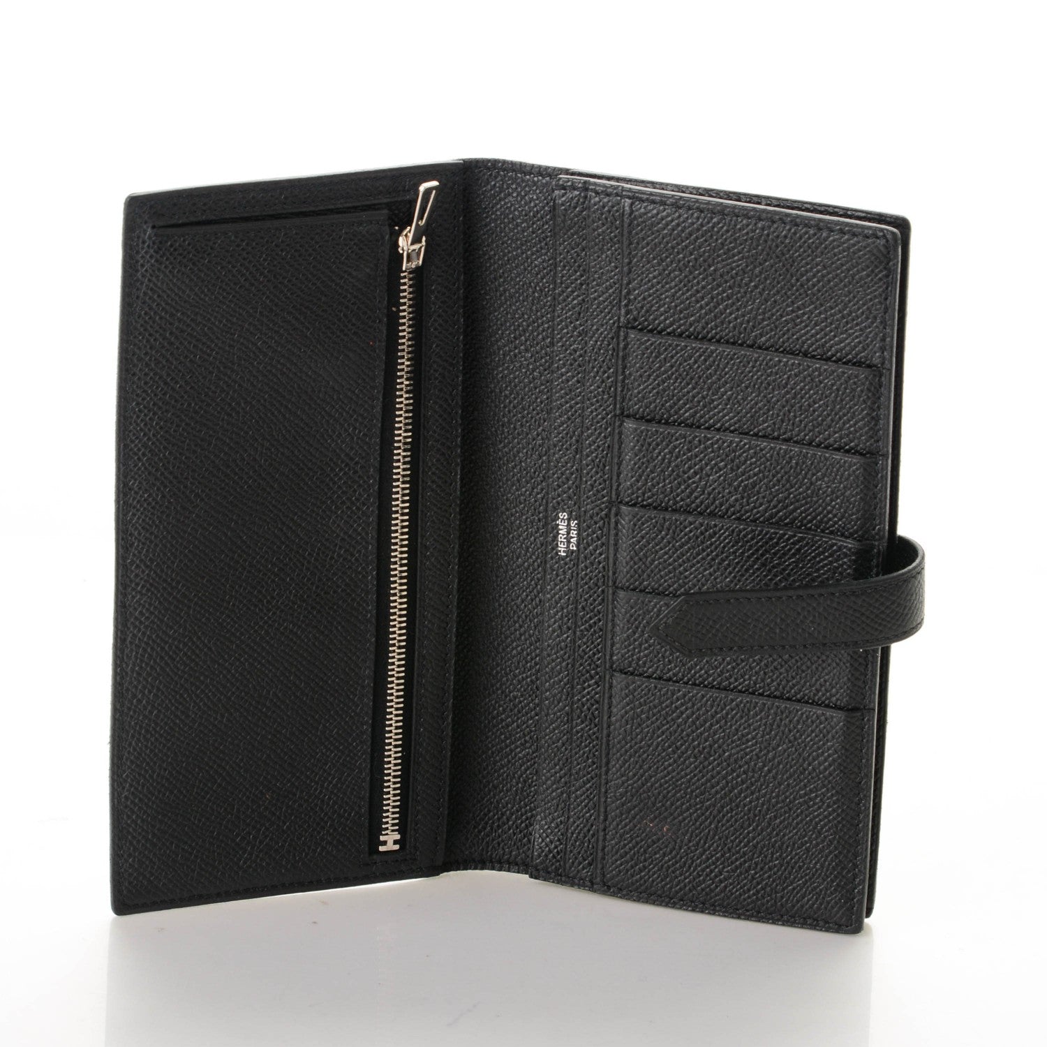 Hermes Epsom Bearn Gusset Wallet Black 6 of 6