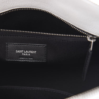 Saint Laurent Grained Calfskin Baby Supple Sac De Jour White 6 of 13