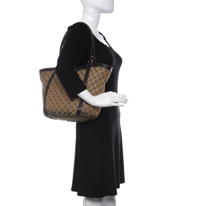 Gucci Monogram Medium D Gold Hobo Dark Brown 2 of 9