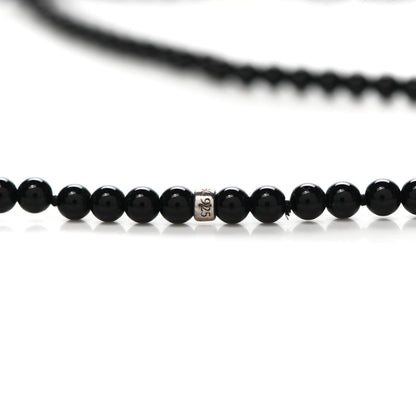 Tiffany Sterling Silver Black Onyx Freshwater Pearl Ziegfeld Tassel Necklace 5 of 6