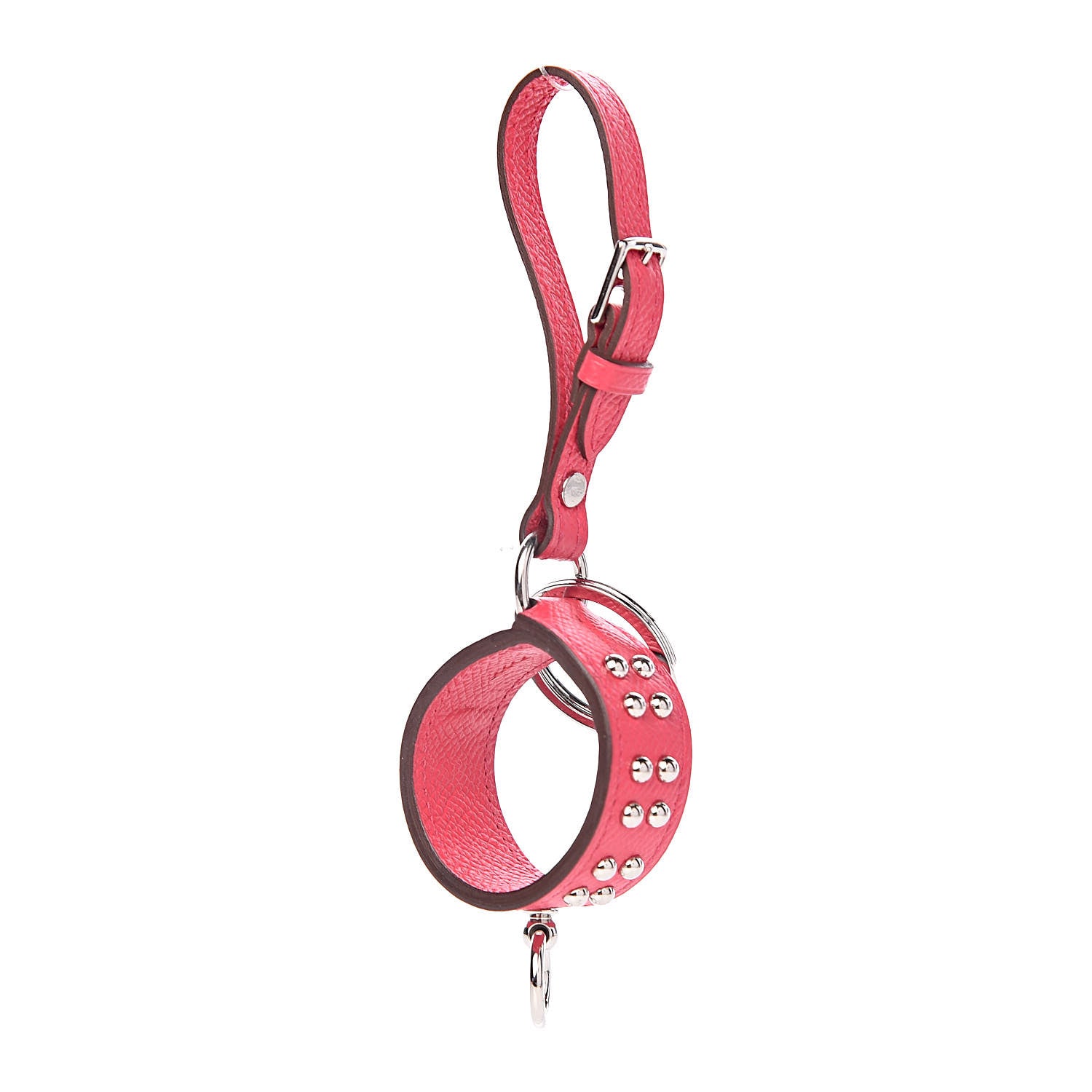 Hermes Epsom Collier de Chien Anneau Key Holder Rose Extreme 1 of 3