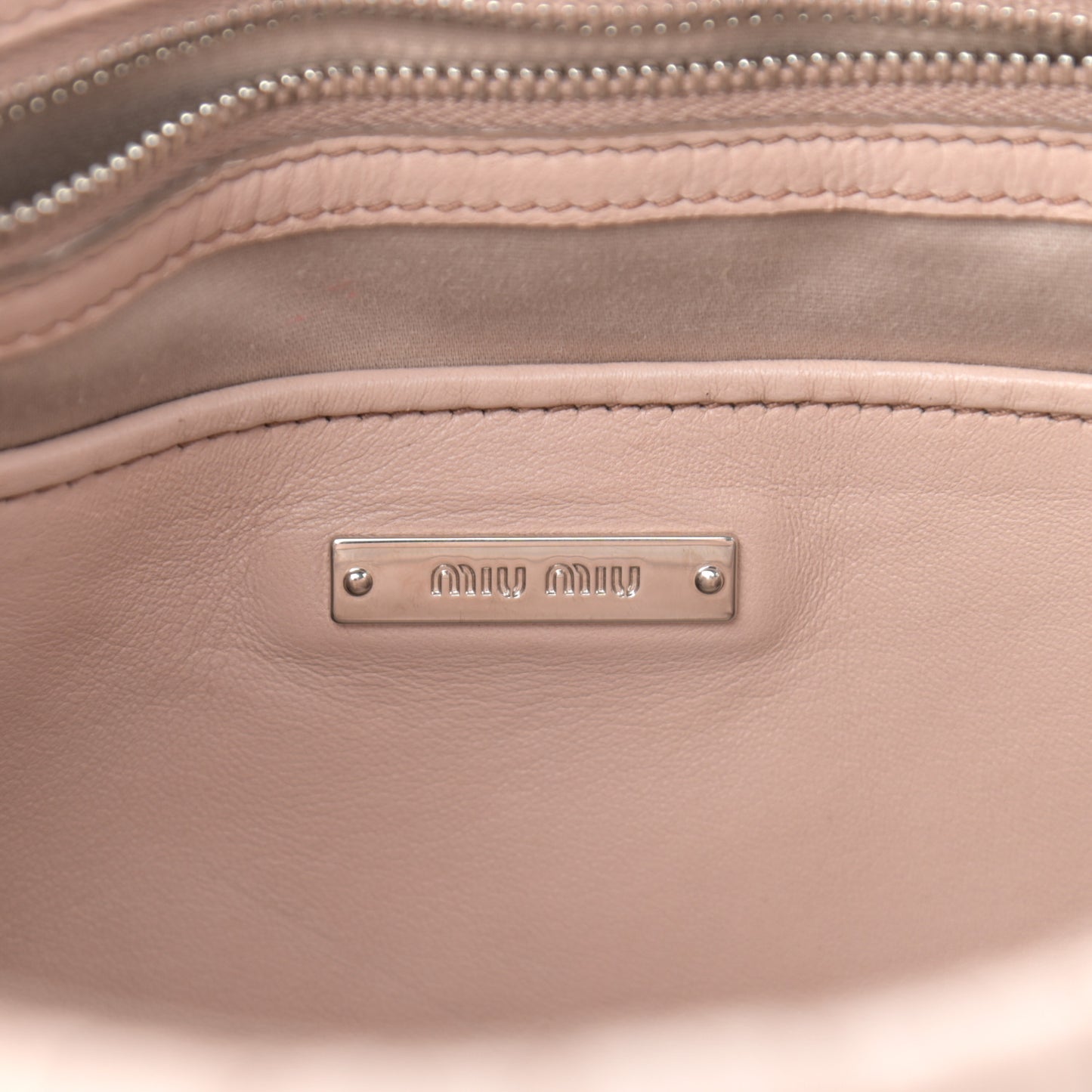 Nappa Matelasse Crystal Top Handle Tote Cammeo
