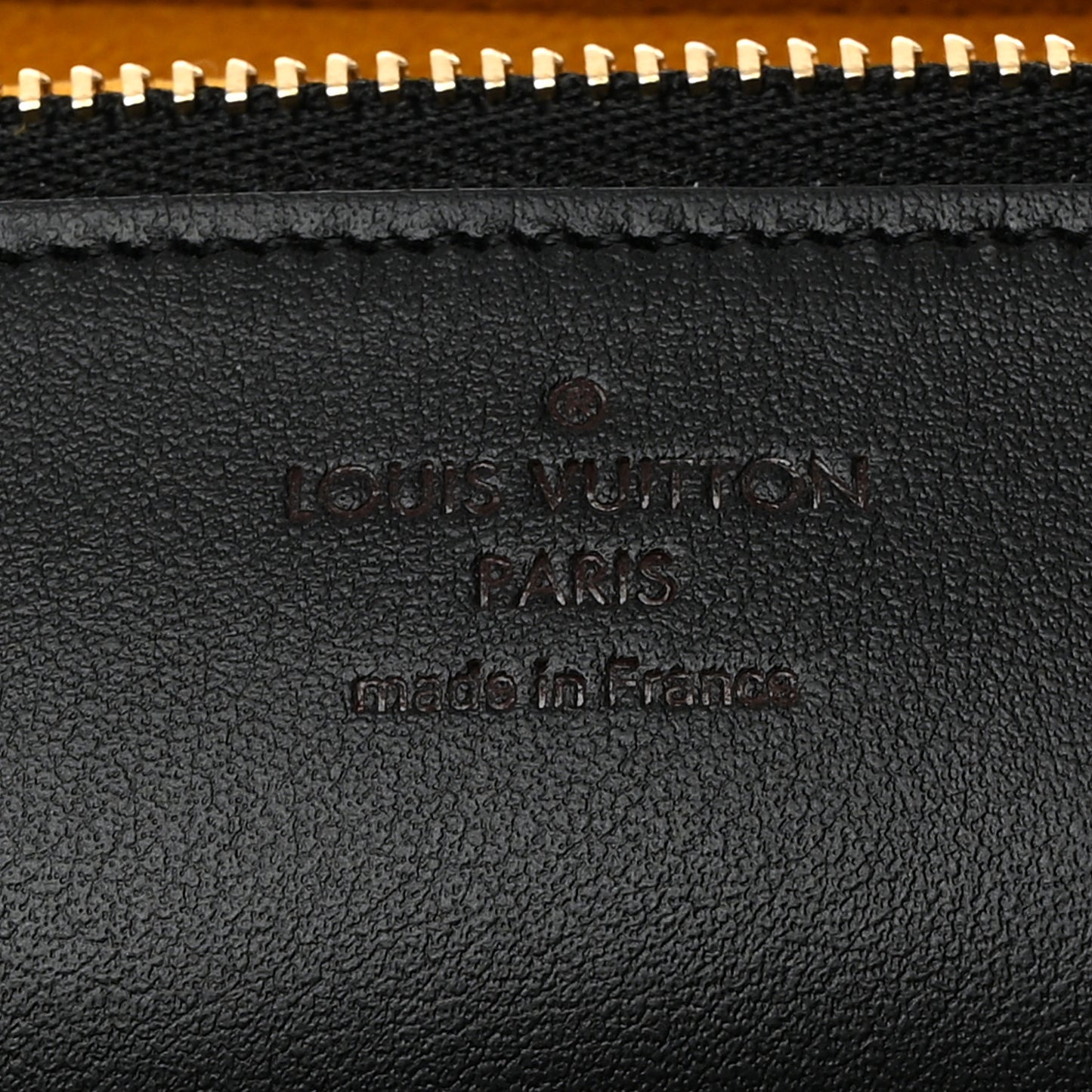 Monogram Emilie Zippered Sunglasses Case Black