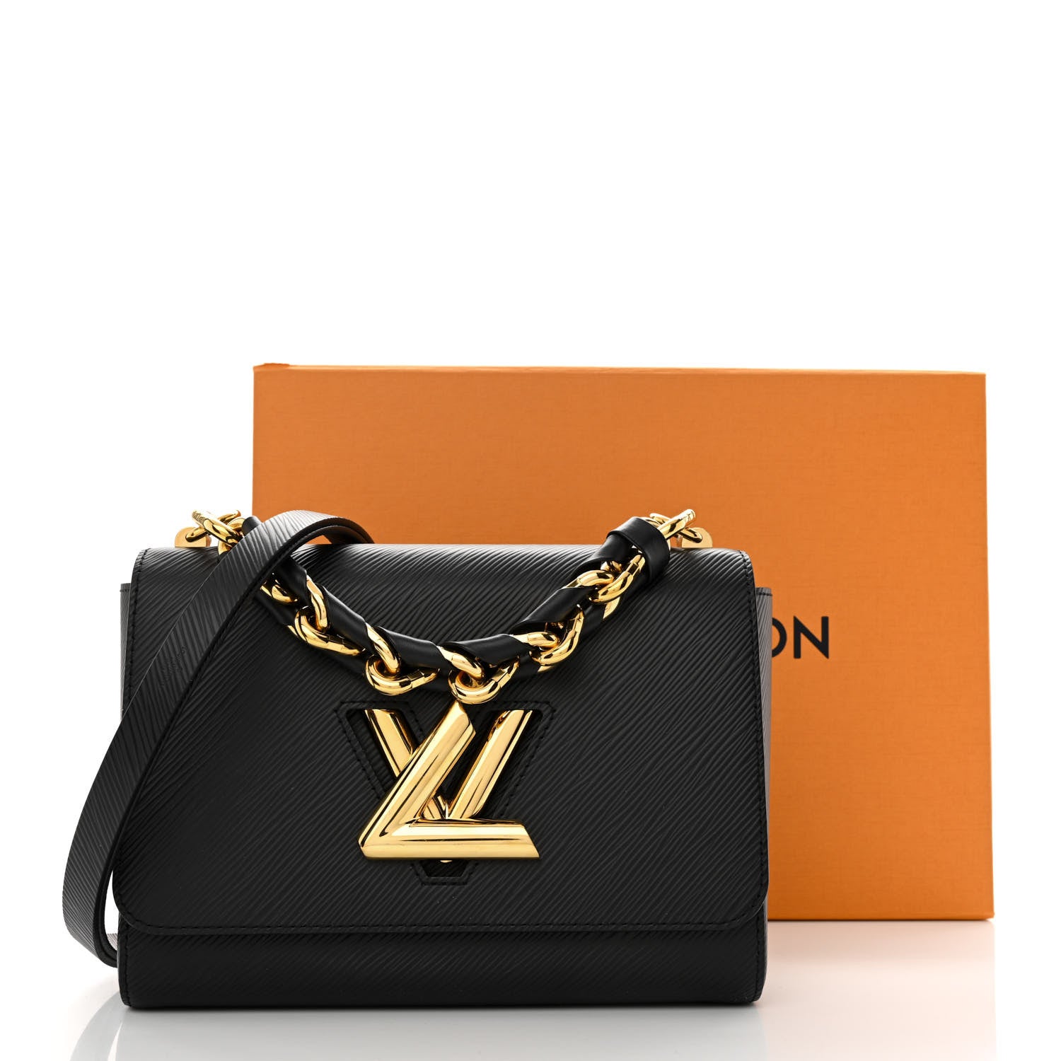 Louis Vuitton Epi Twist Braided Strap Shoulder Bag MM Black 12 of 12