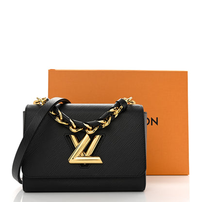Louis Vuitton Epi Twist Braided Strap Shoulder Bag MM Black 12 of 12