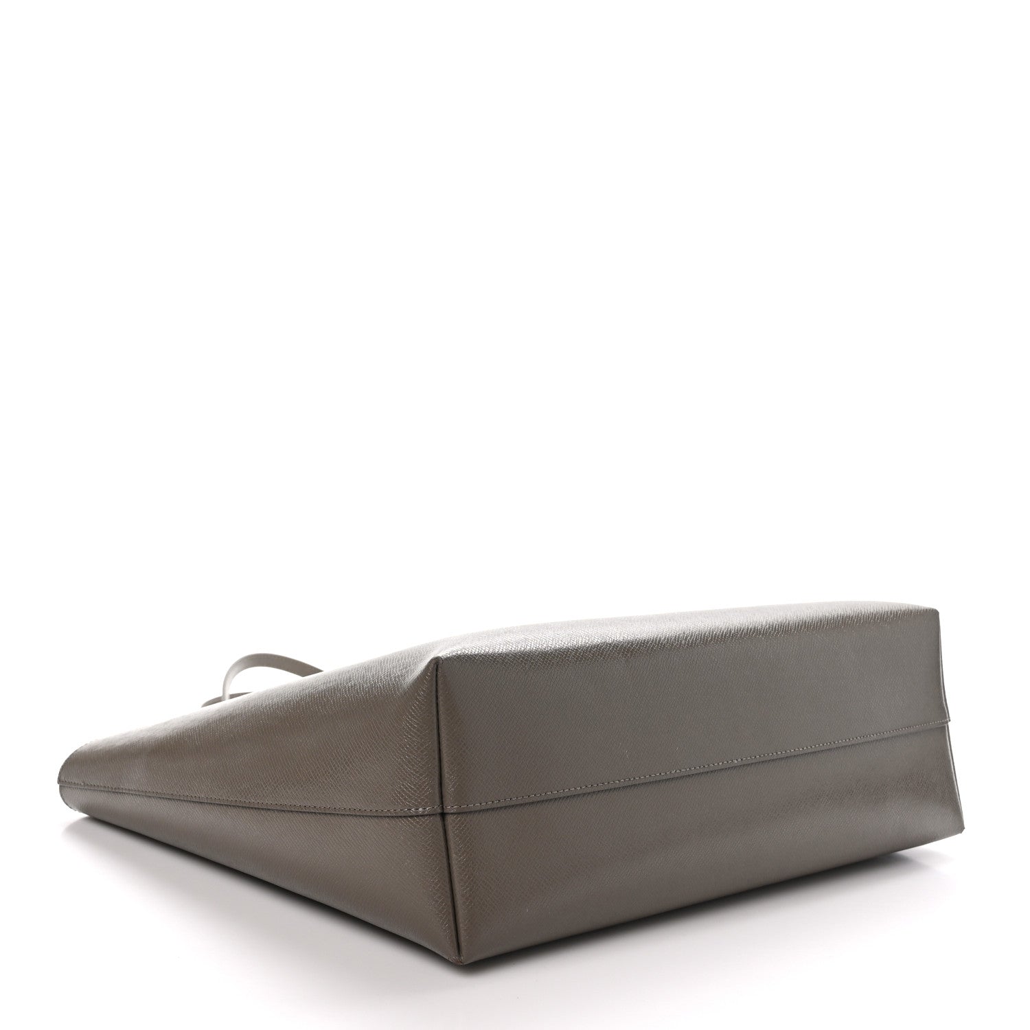 Saint Laurent Grained Calfskin Large Shopping Tote Warm Taupe Black 4 of 10