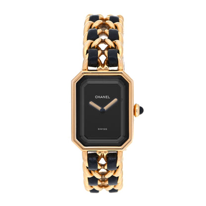 Chanel Stainless Steel Lambskin 20mm Chain Premiere Quartz Watch Gold M 1 of 4