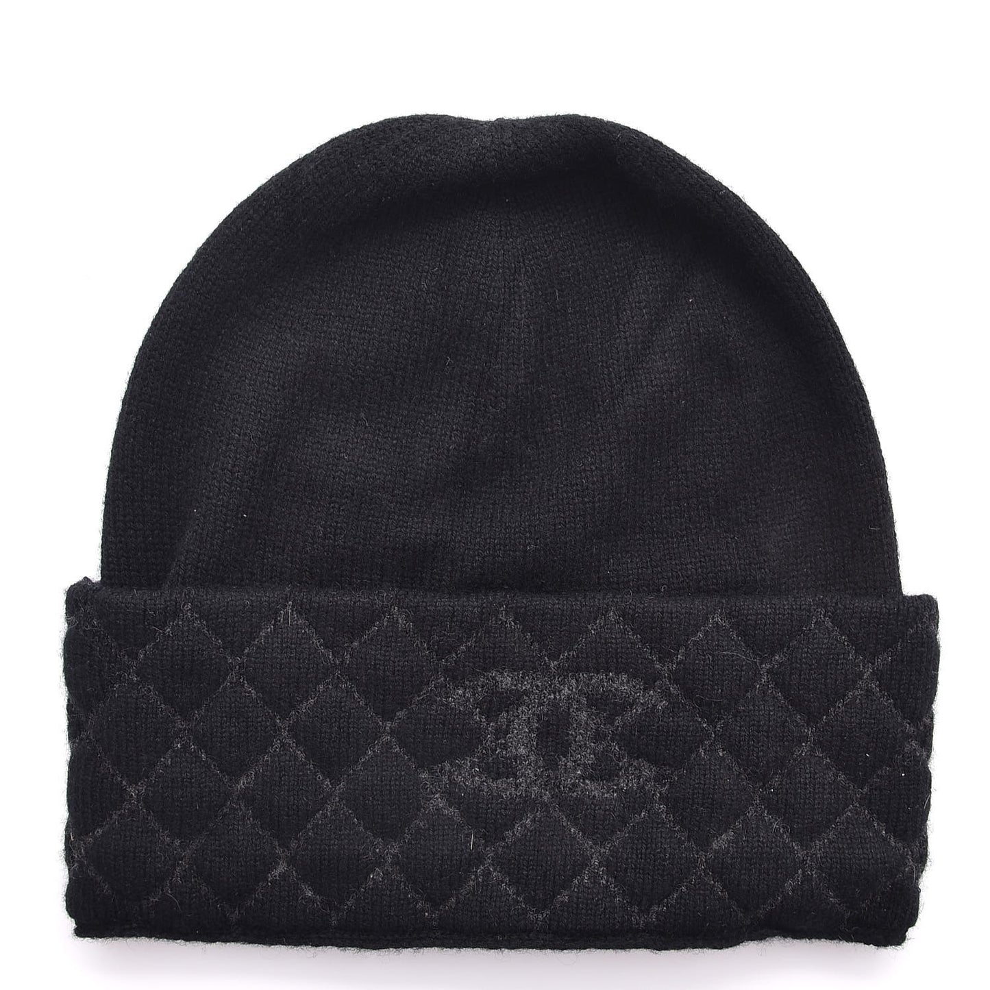 Cashmere Blend CC Beanie Hat Black