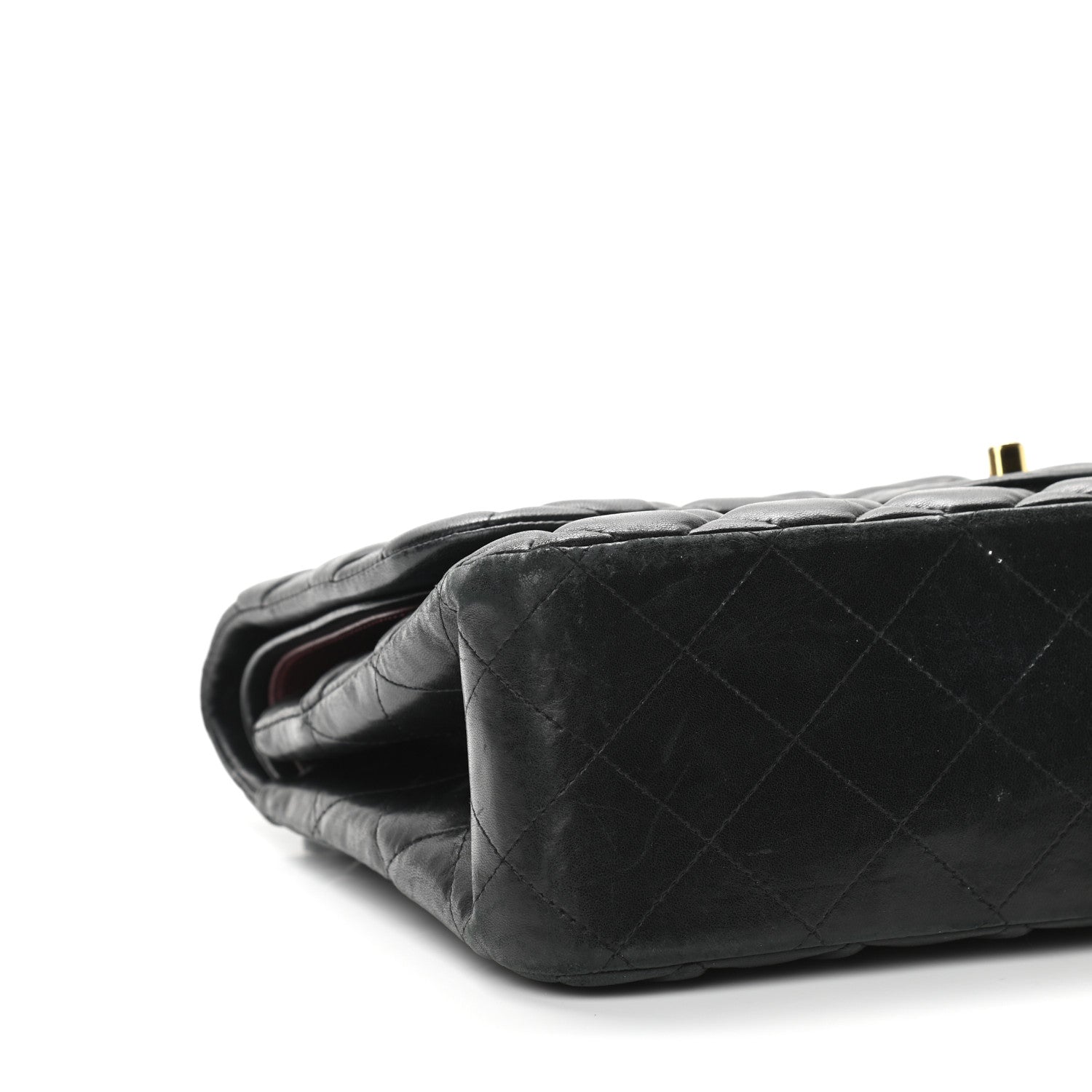 Chanel Lambskin Quilted Jumbo Double Flap Black 9 of 18