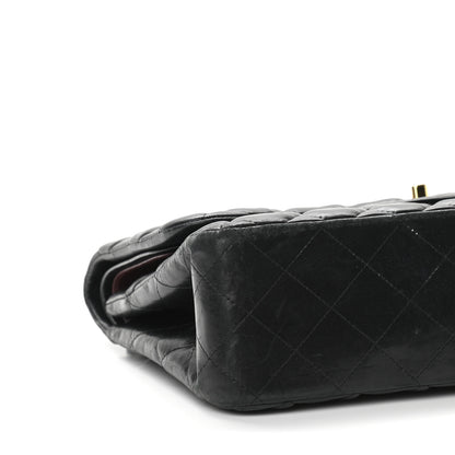 Chanel Lambskin Quilted Jumbo Double Flap Black 9 of 18