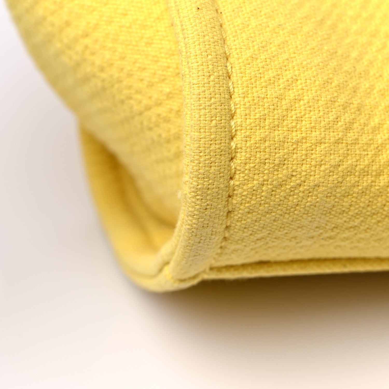 Chanel Mixed Fibers Small Deauville Tote Yellow 13 of 13