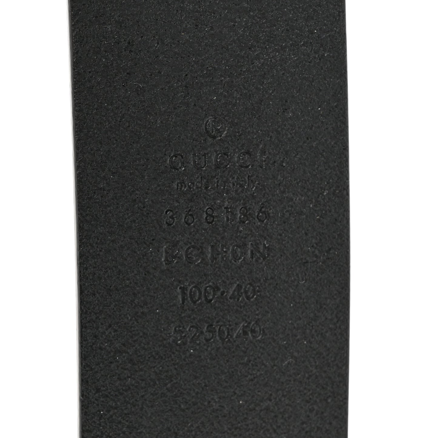 Selleria Calfskin Nickel Interlocking G 37mm Belt 100 40 Black