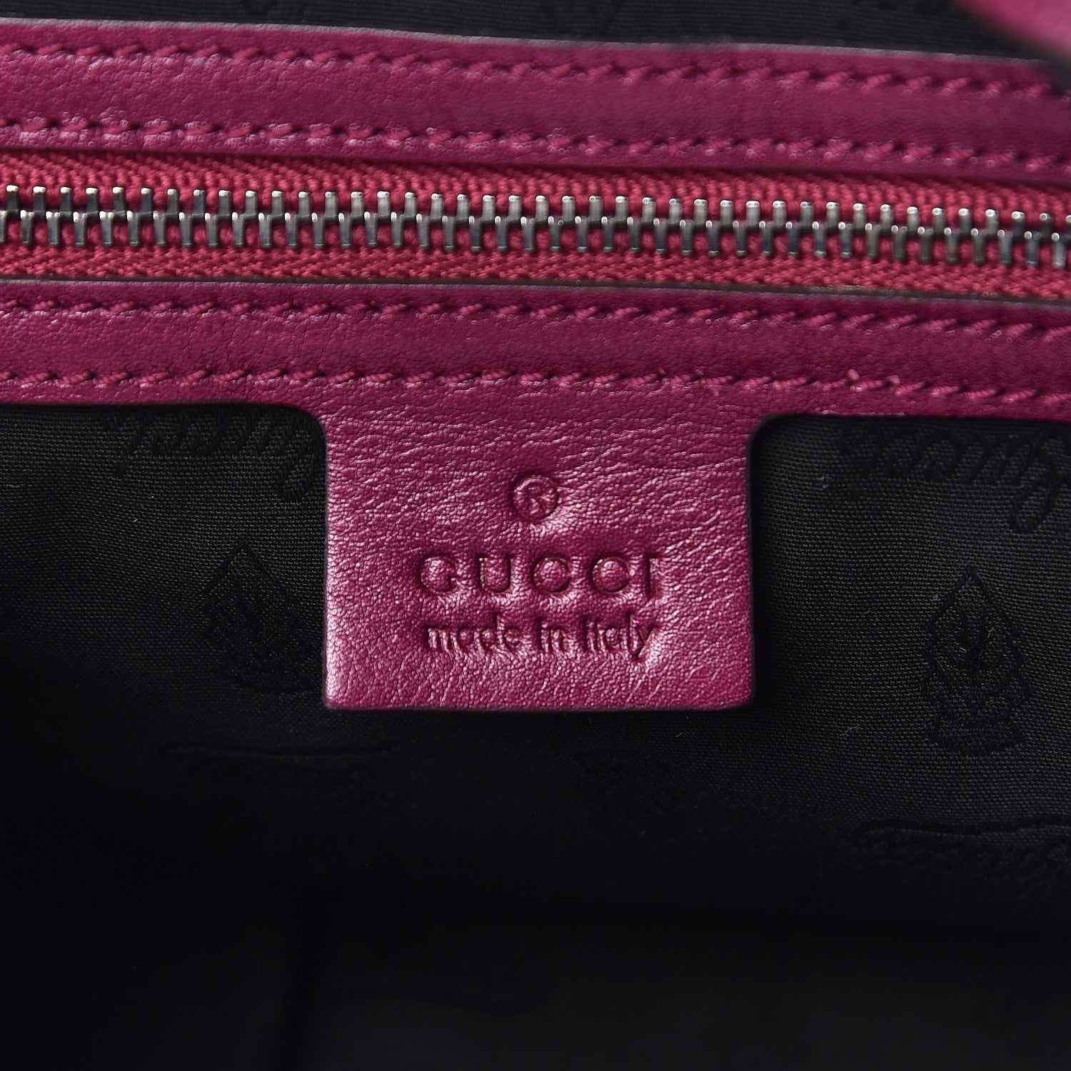 Gucci Metallic Calfskin Medium Galaxy Hobo Purple 6 of 10