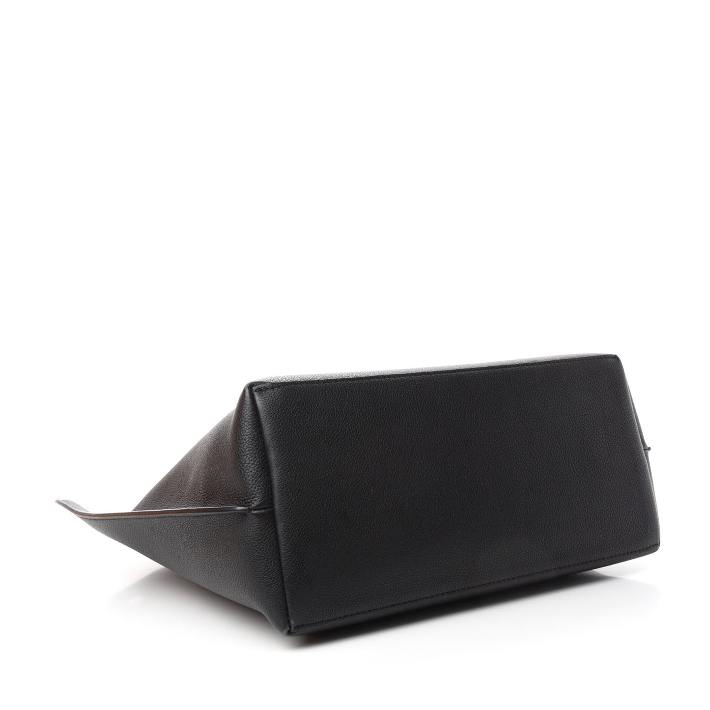 Calfskin Lockme Go Tote Black