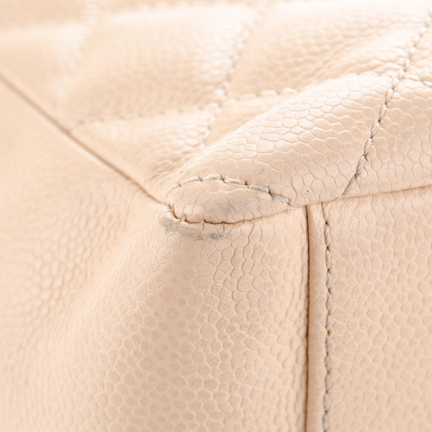 Chanel Caviar Quilted Petit Shopping Tote PST Beige Clair 9 of 9