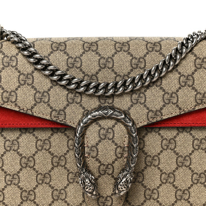 Gucci GG Supreme Monogram Small Dionysus Shoulder Bag Red 8 of 10