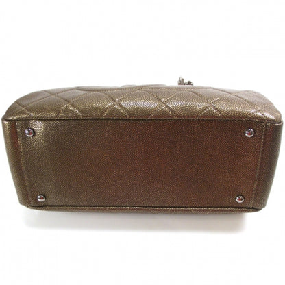 Chanel Caviar Timeless Classic Shopping Tote Bronze 4 of 10