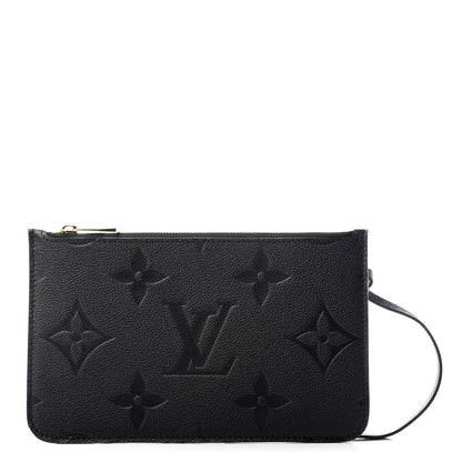 Louis Vuitton Empreinte Monogram Giant Neverfull MM Pochette Black 1 of 5
