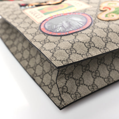 Gucci Soft GG Supreme Monogram Courrier Vertical Tote Beige New Acero 8 of 9