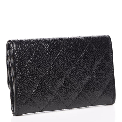 Chanel Caviar Quilted Flap Card Holder Black 3 of 8