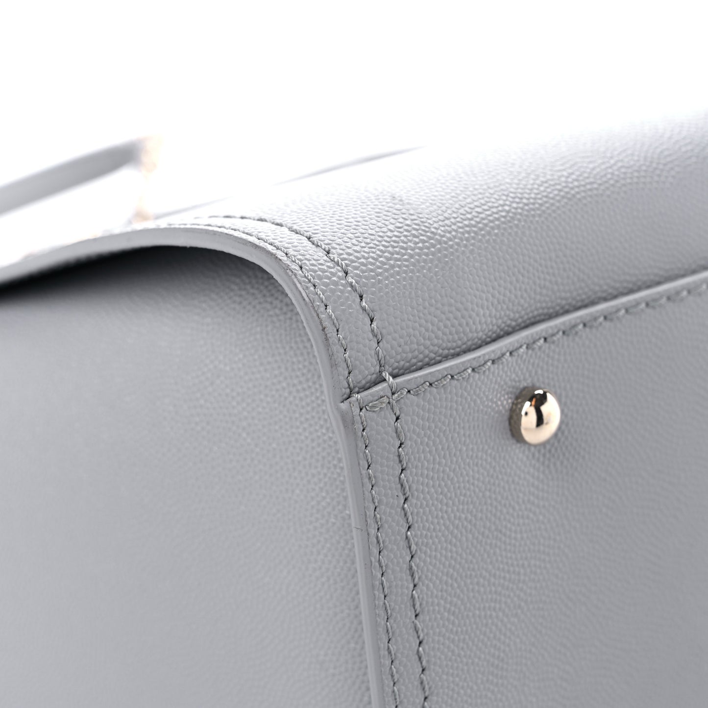 Caviar Studded Small Deauville Tote Grey