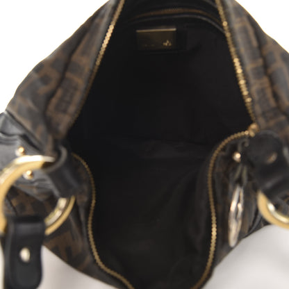 Fendi Zucca Cuoio Lucido Chef Hobo Tobacco Moro 5 of 10