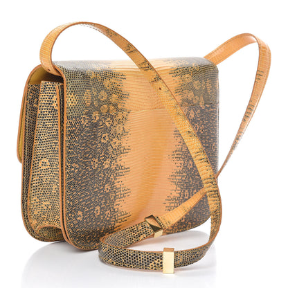 Celine Lizard Medium Classic Box Flap Bag Amber 3 of 11
