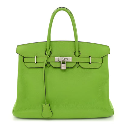 Hermes Togo Birkin 35 Vert Cru 1 of 11