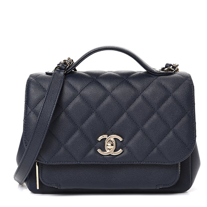Chanel Caviar Quilted Medium Business Affinity Flap Navy 1 of 10