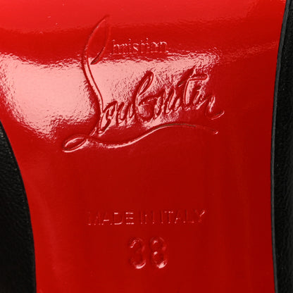 Christian Louboutin Nappa Hippique 100 Slingback Heels 38 Black 8 of 9