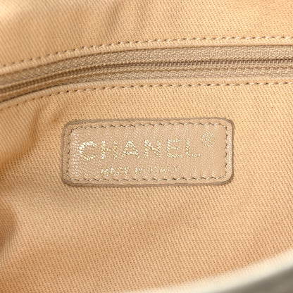 Chanel Metallic Calfskin Perforated Up In The Air Tote Silver 6 of 10