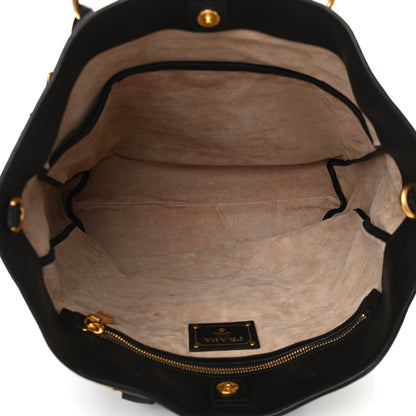 Prada Soft Calf Tote Black 4 of 9
