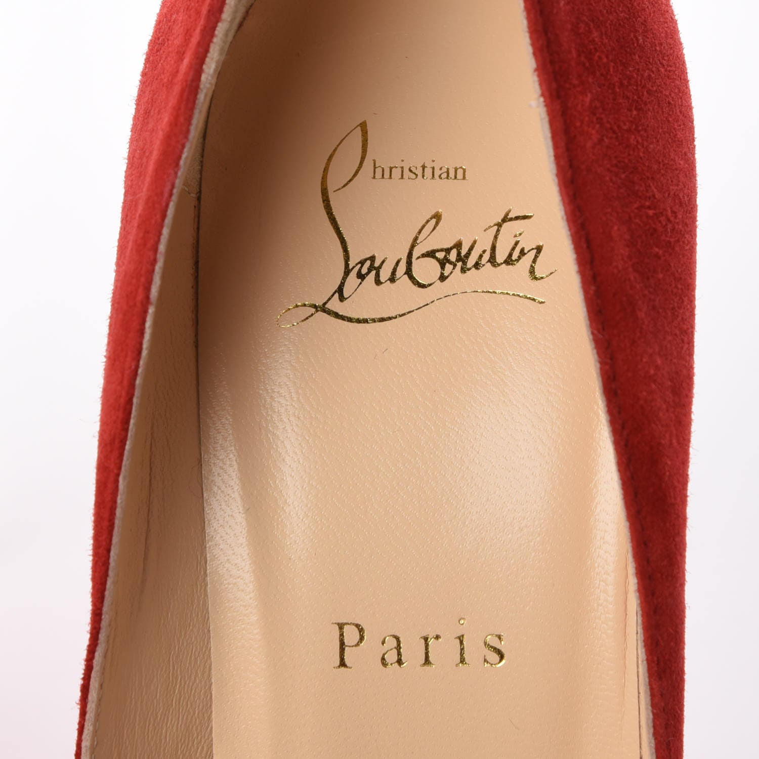 Christian Louboutin Veau Velours Pigalle Follies 100 Pumps 37.5 Rougissime 6 of 8