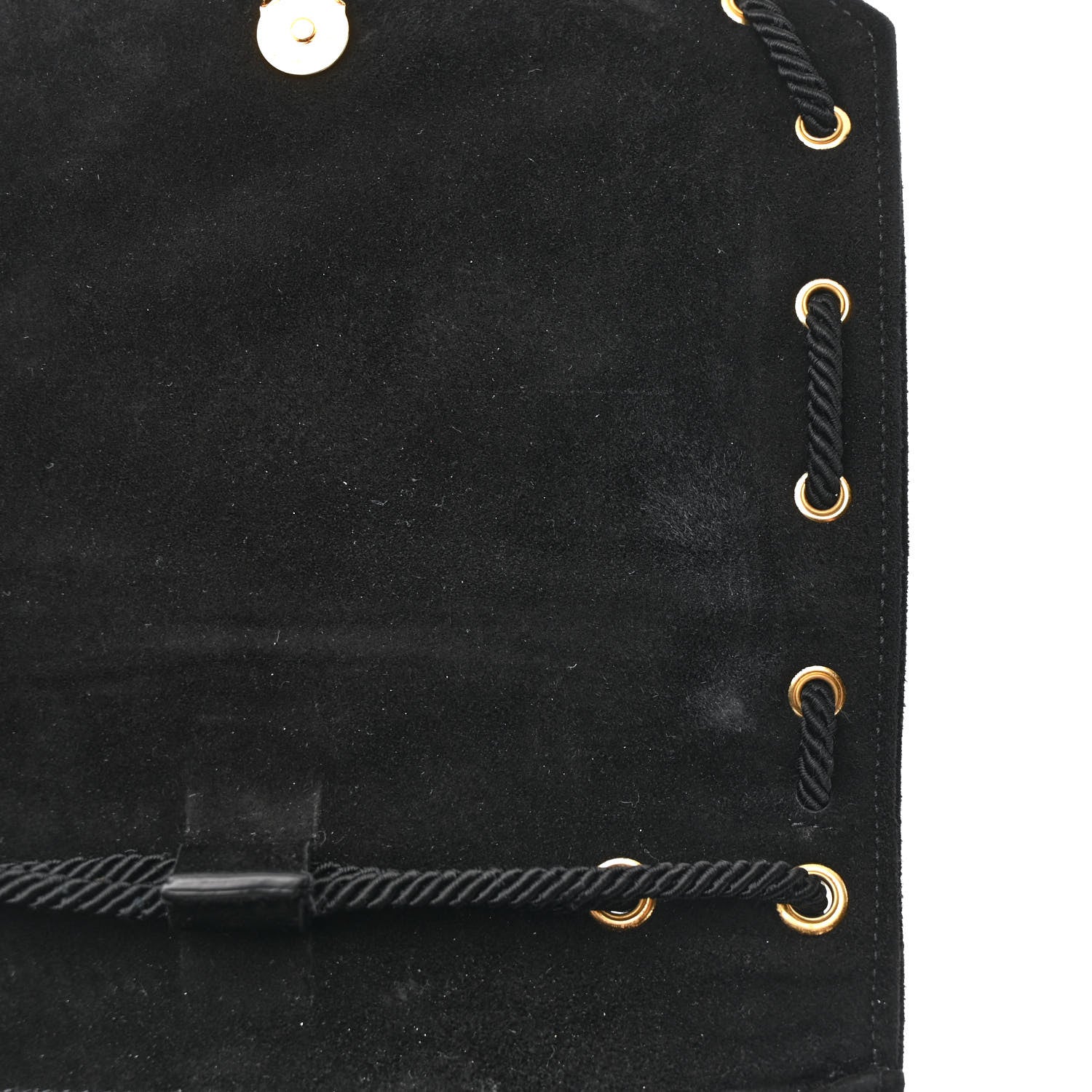 Saint Laurent Suede Medium Monogram Fetish Satchel Black 11 of 11