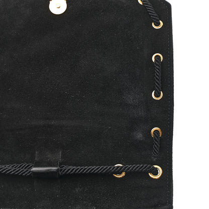 Saint Laurent Suede Medium Monogram Fetish Satchel Black 11 of 11