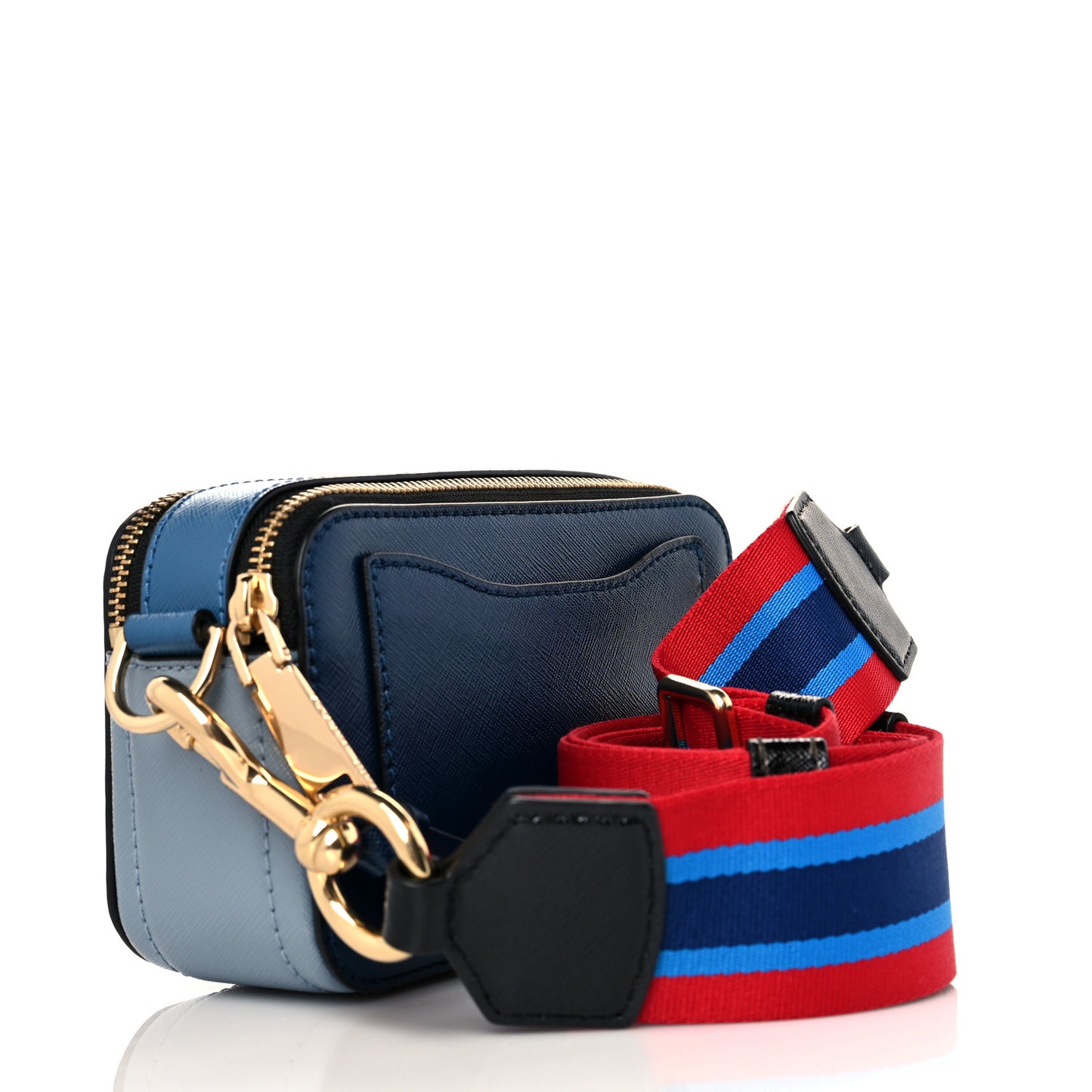 Saffiano Small Snapshot Camera Bag Blue