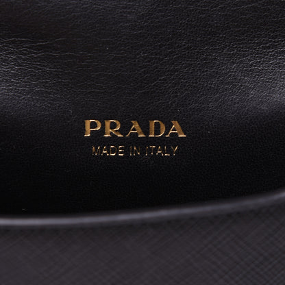 Prada Saffiano Astrology Mini Cahier Bag Black 8 of 10