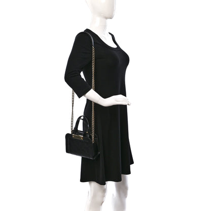 Chanel Grained Calfskin Stitched Mini Label Click Shopper Tote Black 2 of 13