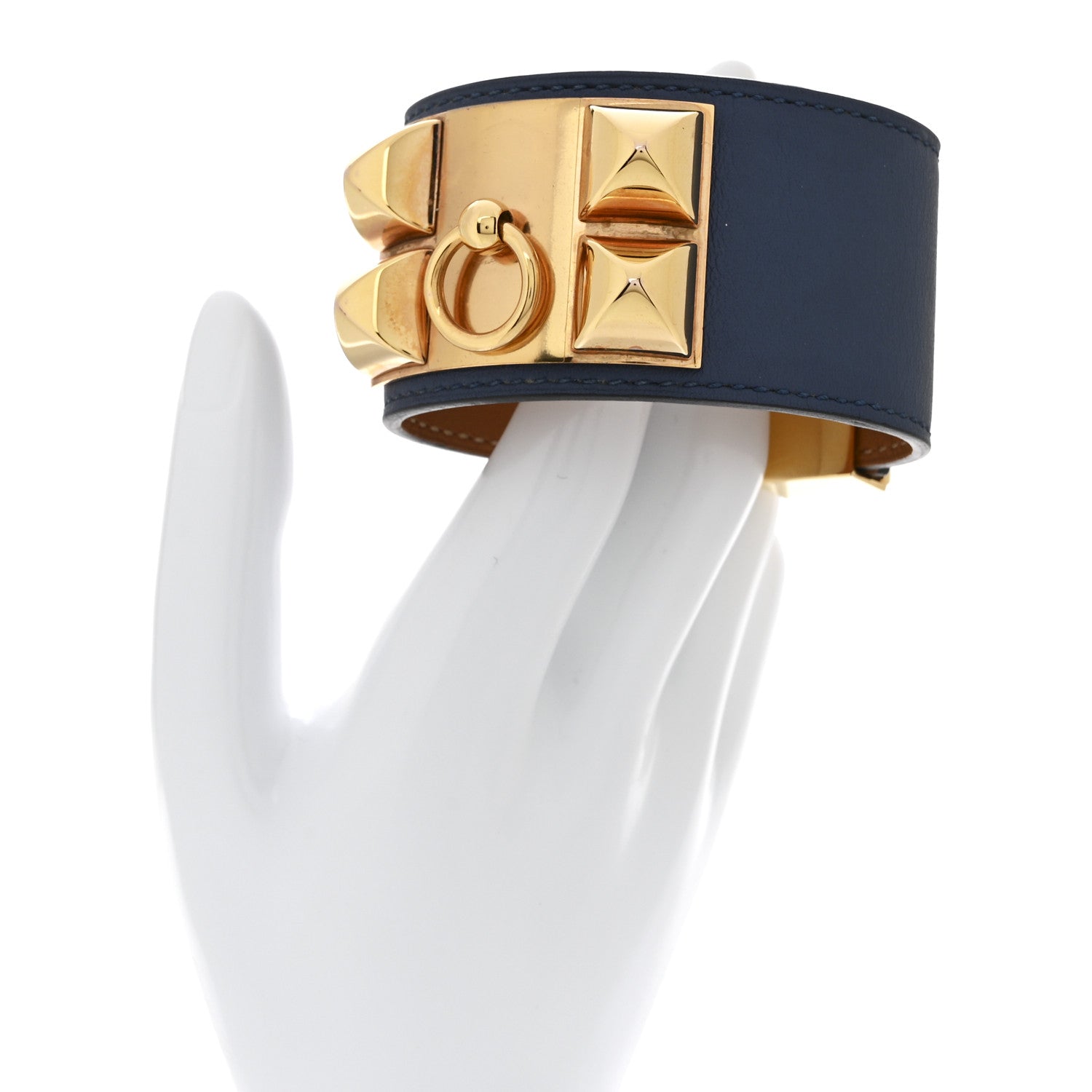 Hermes Swift Collier De Chien CDC Bracelet S Bleu Agate 2 of 6