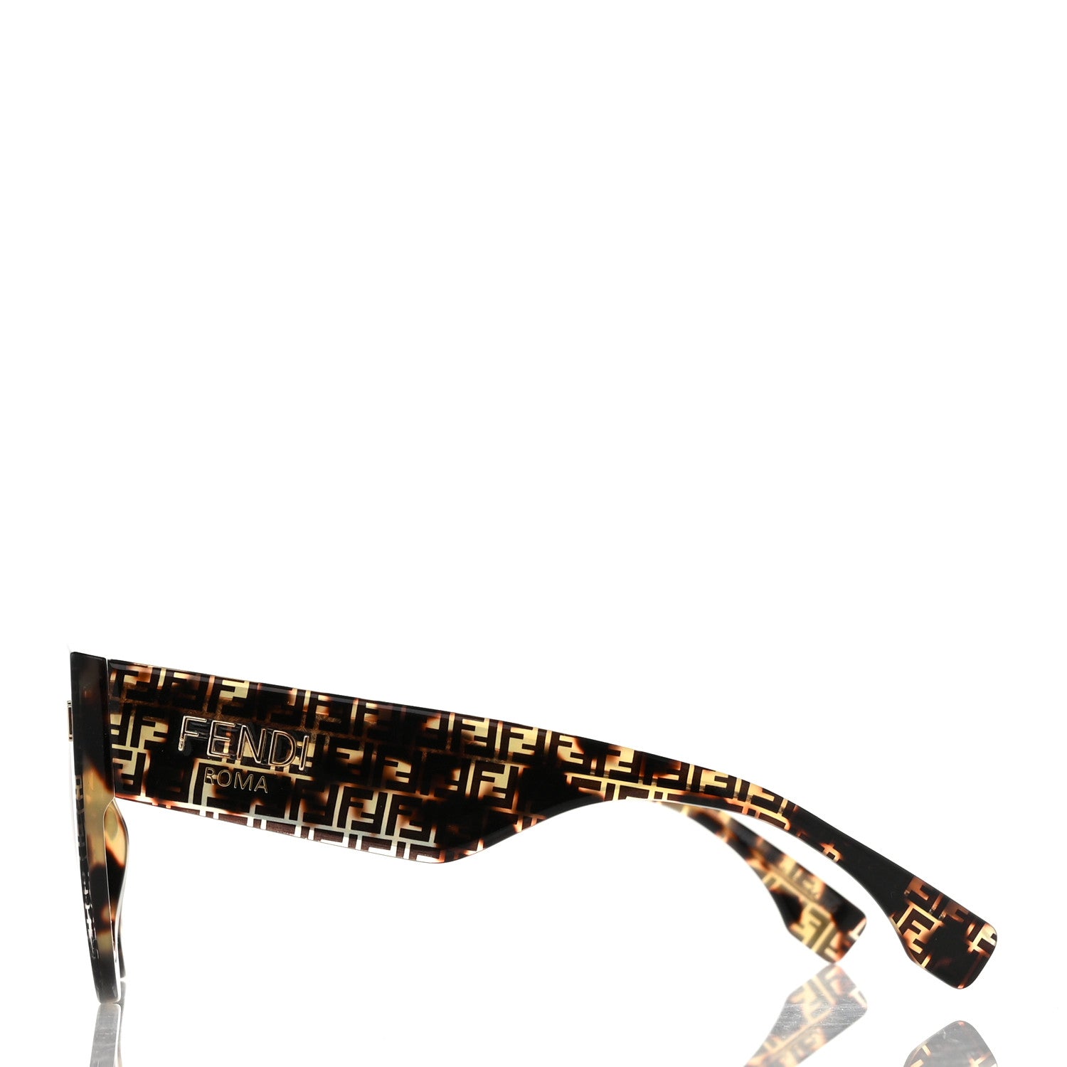 Fendi Acetate Fendi Roma Cat Eye Sunglasses FF 0435/S Havana 3 of 7