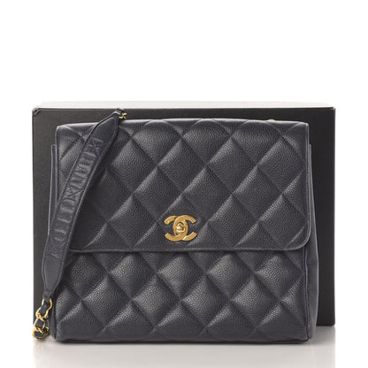 Chanel Caviar Quilted Small Single Flap Navy 13 of 13