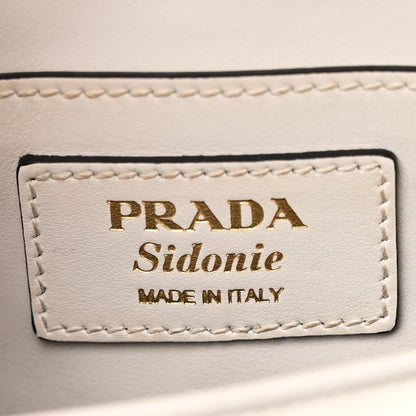 Prada Saffiano Lux Sidonie Small Chain Crossbody Bag White 6 of 10